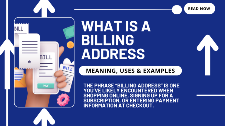 What Is A Billing Address